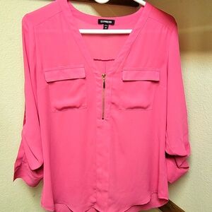 Express medium pink blouse